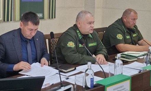 Выездное заседание коллегии Витебского ГПЛХО на базе Ушачского лесхоза.